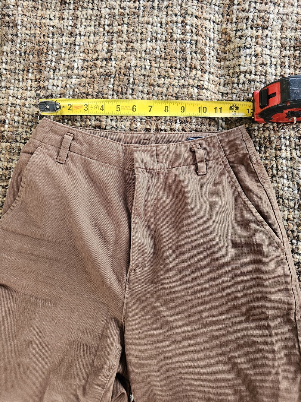 GAP Brown Women's Straight-Leg Cotton Pants - Picture 3 of 5
